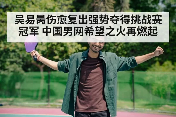 吴易昺伤愈复出强势夺得挑战赛冠军 中国男网希望之火再燃起